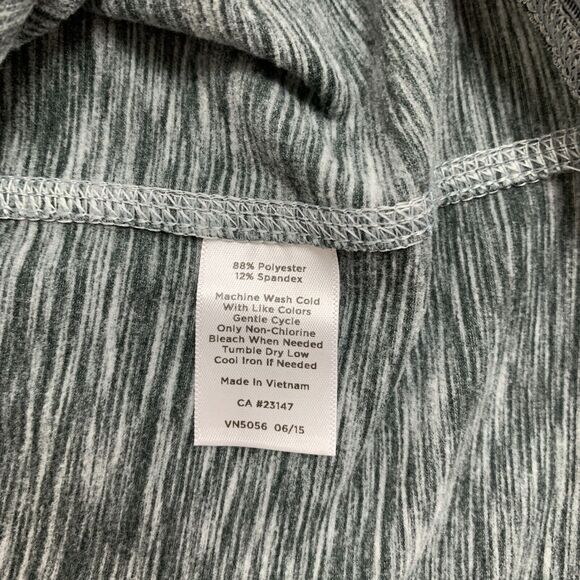 T by Talbots Jacket Womens M Medium Gray Spacedye Zip Up Thumbhole Mock Neck - Picture 10 of 13